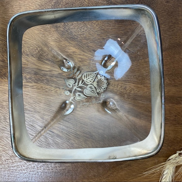 Set of Georges Briard Sterling Silver Overlay Glass Bowls - Picture 7 of 16